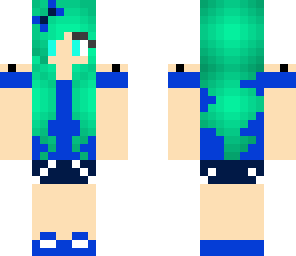 cute blue girl
