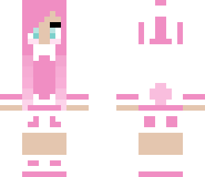 white and pink bunny