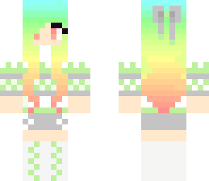 pale green rainbow girl