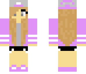 light purple tomboy girl