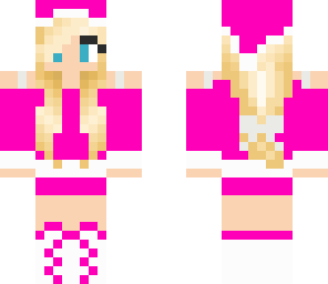 cute pink chirstmas girl