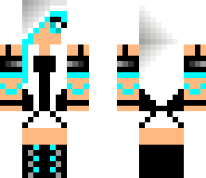 blue girl with headphones