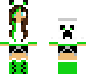 creeper girl with streaks