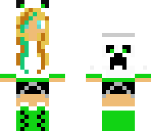 creeper girl with streaks