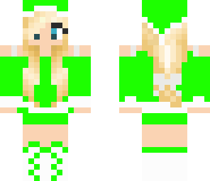 green santa girl 