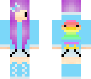 rainbow chick hoodie girl