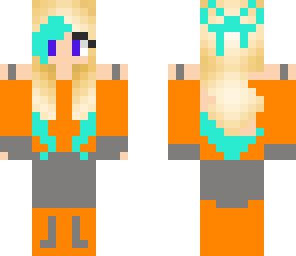 orange bow girl