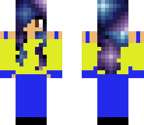 galaxy haired girl