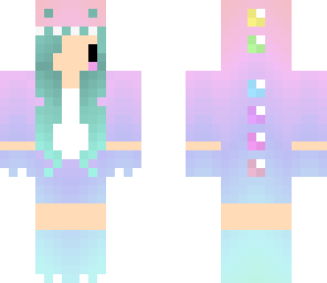 edit of my skin blushing pastel dino girl