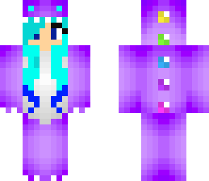 purple dinosaur girl