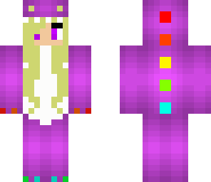 purple dinossaur girl
