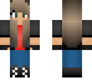 biker girl  my best skin i made i think