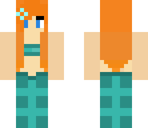 teal mermaid