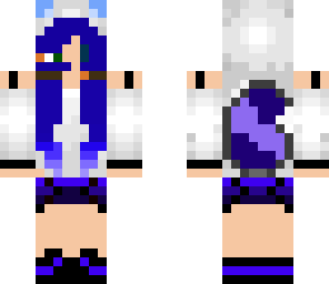 ice blue pikachu girl