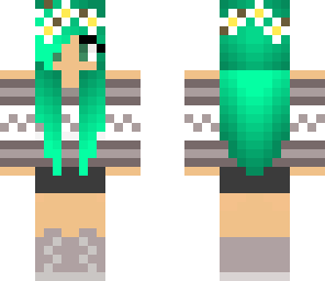 green emo girl