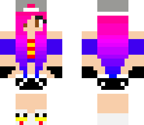 emo crazy girl v3 pink hair