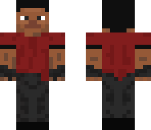 red steve with gloves