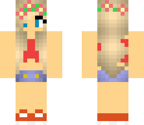 red summer girl