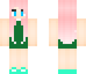 luka megurine with a ugly green shirt