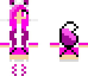 pink-purple wolf girl
