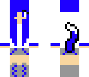 dark blue cat girl