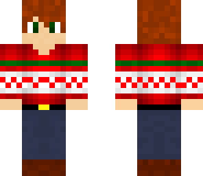 christmas sweater redhead