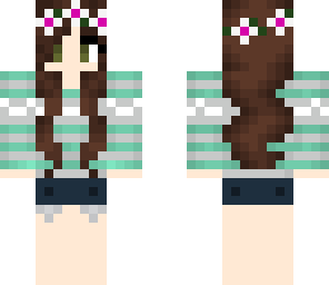 flower crown brunette