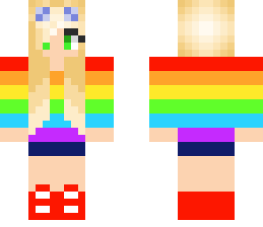 cute rainbow girl