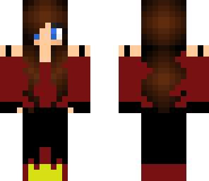 maroon clothed girl