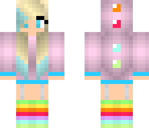 rainbow dino hoodie girl