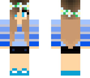 bluegirl with flowerband
