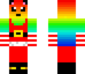 rainbow santa panda