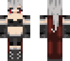 dark robot anime gurl