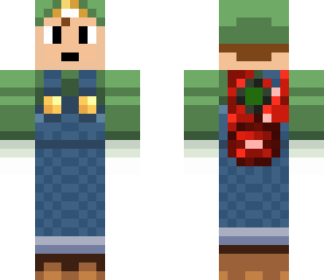 survivor in a luigi costume