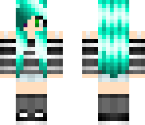 blue haired goth girl