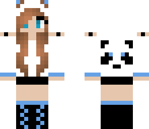 blue panda girl