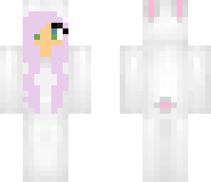 bunny with pink hair