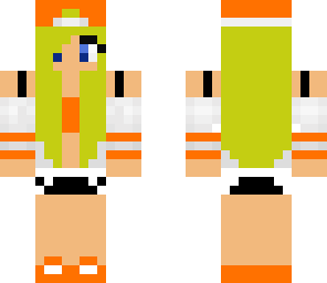 orange cute teen girl