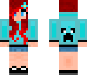 blue creeper girl edit