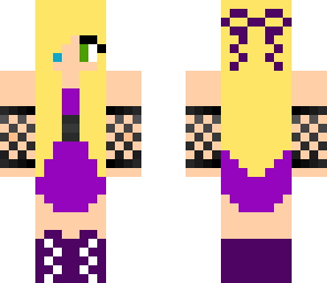 purple dress girl