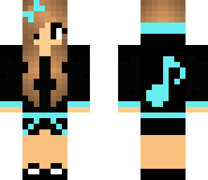 black and blue music girl