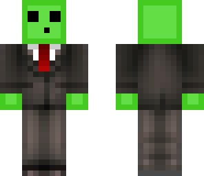 green slime in suit