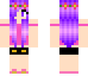 purple summer girl