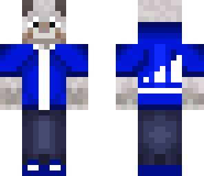 blue adidas dog