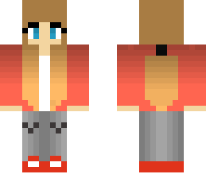 edited red nike girl