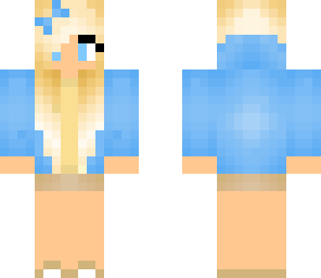 cute blue hoodie girl