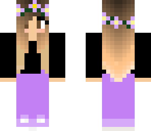 purple flover girl