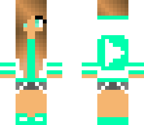 turquoise youtube girl