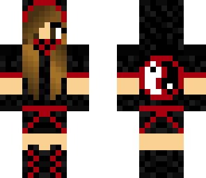 edited red ninja girl