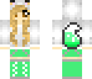 green fox girl